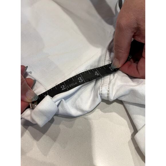 NWT Vintage Love Indigo White Jean Shorts Dream Catcher Pockets Embellished Boho - Picture 4 of 15